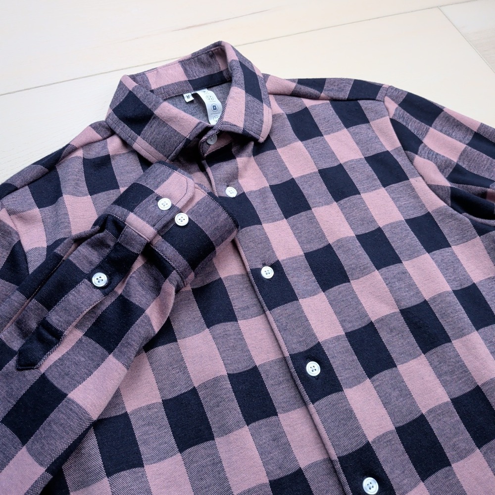 State & Liberty Flannel Shirt Mens M The Summers Performance Stretch Check